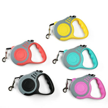 Laisse pour chien de 3 m 5 m pour petits et moyens chiens et chats, rétractable automatique, en nylon solide, corde de traction pour animaux de compagnie Chihuahua Bulldog