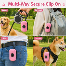 Distributeur de sacs à déjections canines suspendable, porte-sacs à crottes de chien, distributeur de sacs poubelle pour les promenades avec le chien, accessoires pour animaux de compagnie
