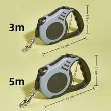 Laisse pour chien de 3 m 5 m pour petits et moyens chiens et chats, rétractable automatique, en nylon solide, corde de traction pour animaux de compagnie Chihuahua Bulldog
