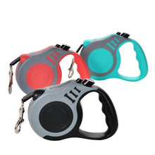 Laisse pour chien de 3 m 5 m pour petits et moyens chiens et chats, rétractable automatique, en nylon solide, corde de traction pour animaux de compagnie Chihuahua Bulldog