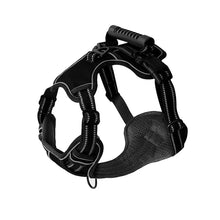 Harnais pour chien anti-traction respirant réfléchissant avec poignée pour petits et grands chiens, idéal pour les promenades et l'entraînement en extérieur