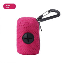 Distributeur de sacs à déjections canines suspendable, porte-sacs à crottes de chien, distributeur de sacs poubelle pour les promenades avec le chien, accessoires pour animaux de compagnie