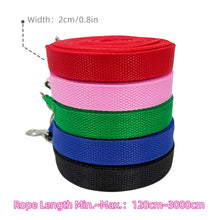 Laisse longue de 1,2 m à 30 m pour chiens Laisse extra longue pour chiots Entraînement en extérieur Corde en nylon Accessoires pour chiens Laisses de dressage étendues